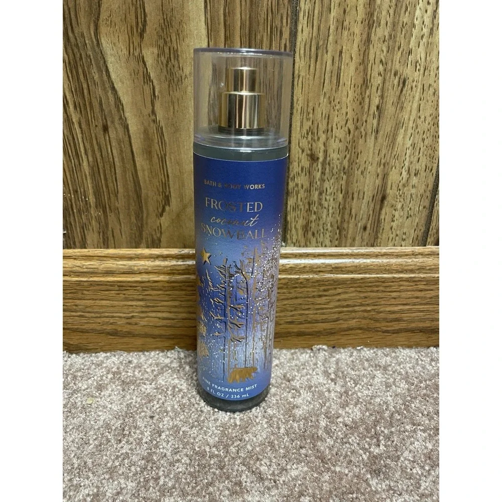 Bath & Body Works Frosted Coconut‎ Snowball Fine Fragrance Mist & Body Cream New
